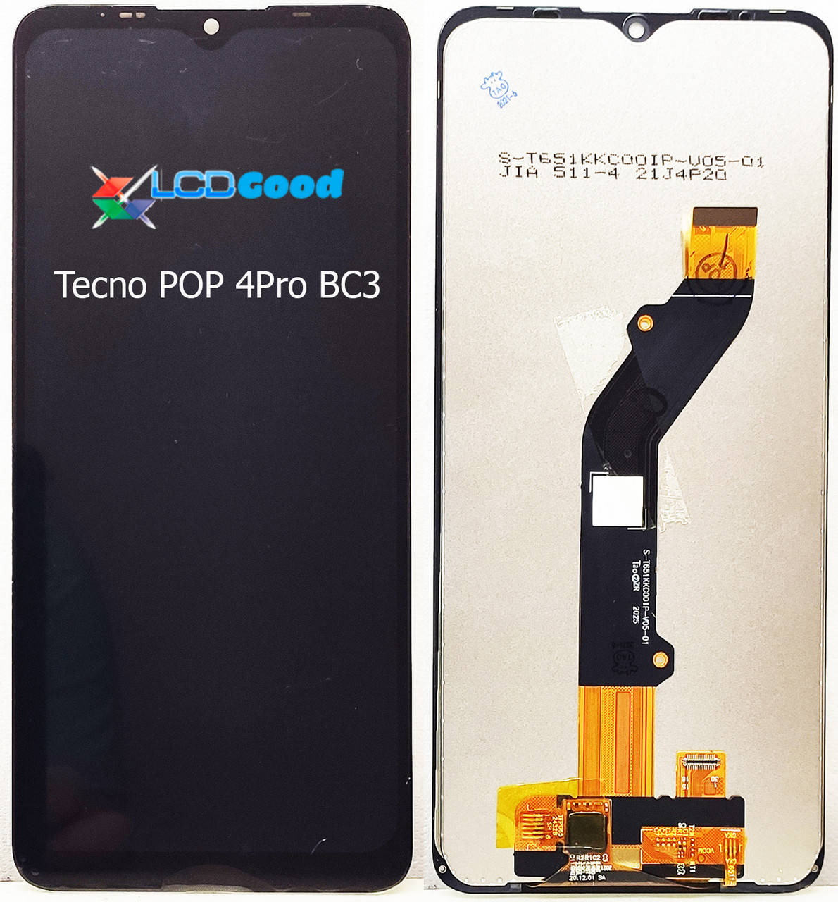 

Модуль ( дисплей + тачскрин ) Tecno POP 4Pro BC3 Чорний, Черный