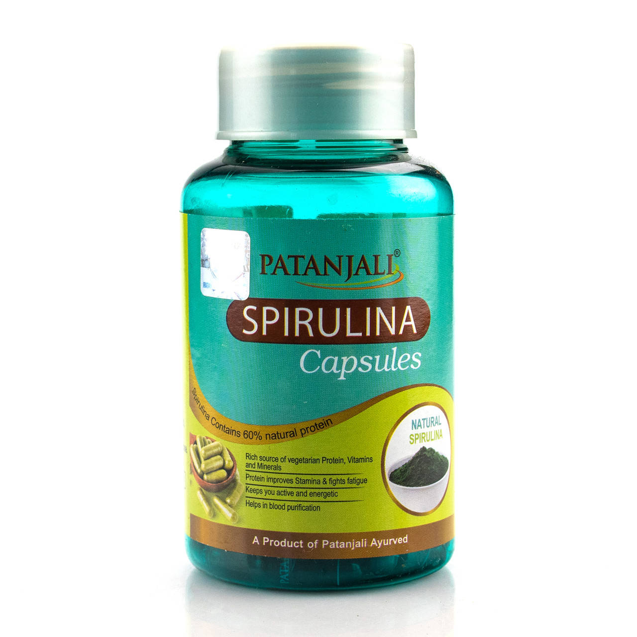 

Спирулина - 500 мг. Патанжали /Spirulina Patanjali / 60 кап.