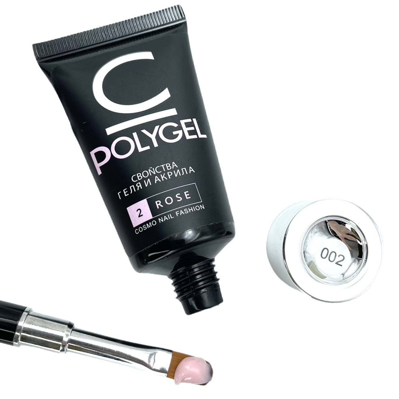 

Polygel Сosmolac, 30 мл. № 2 - Rose