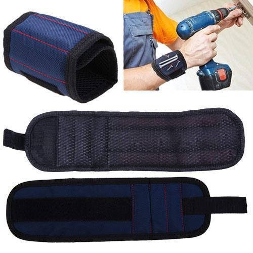 

Строительный магнитный браслет, регулируемый, нейлон, 3 магнита