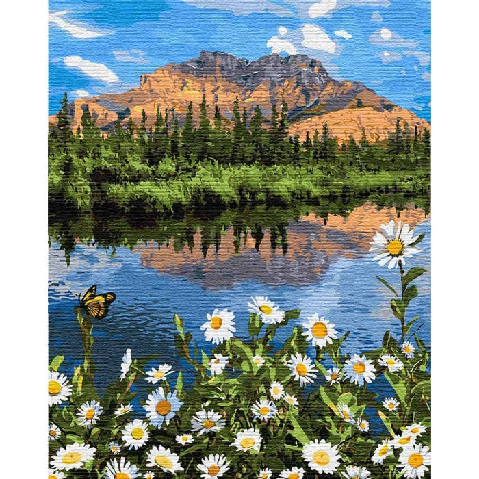 

Картина по номерам Горный пейзаж КНО2833, 40*50см Идейка