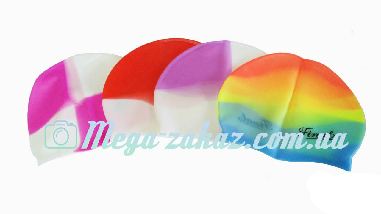 

Шапочка для плавания Super Mix силиконовая: микс цветов