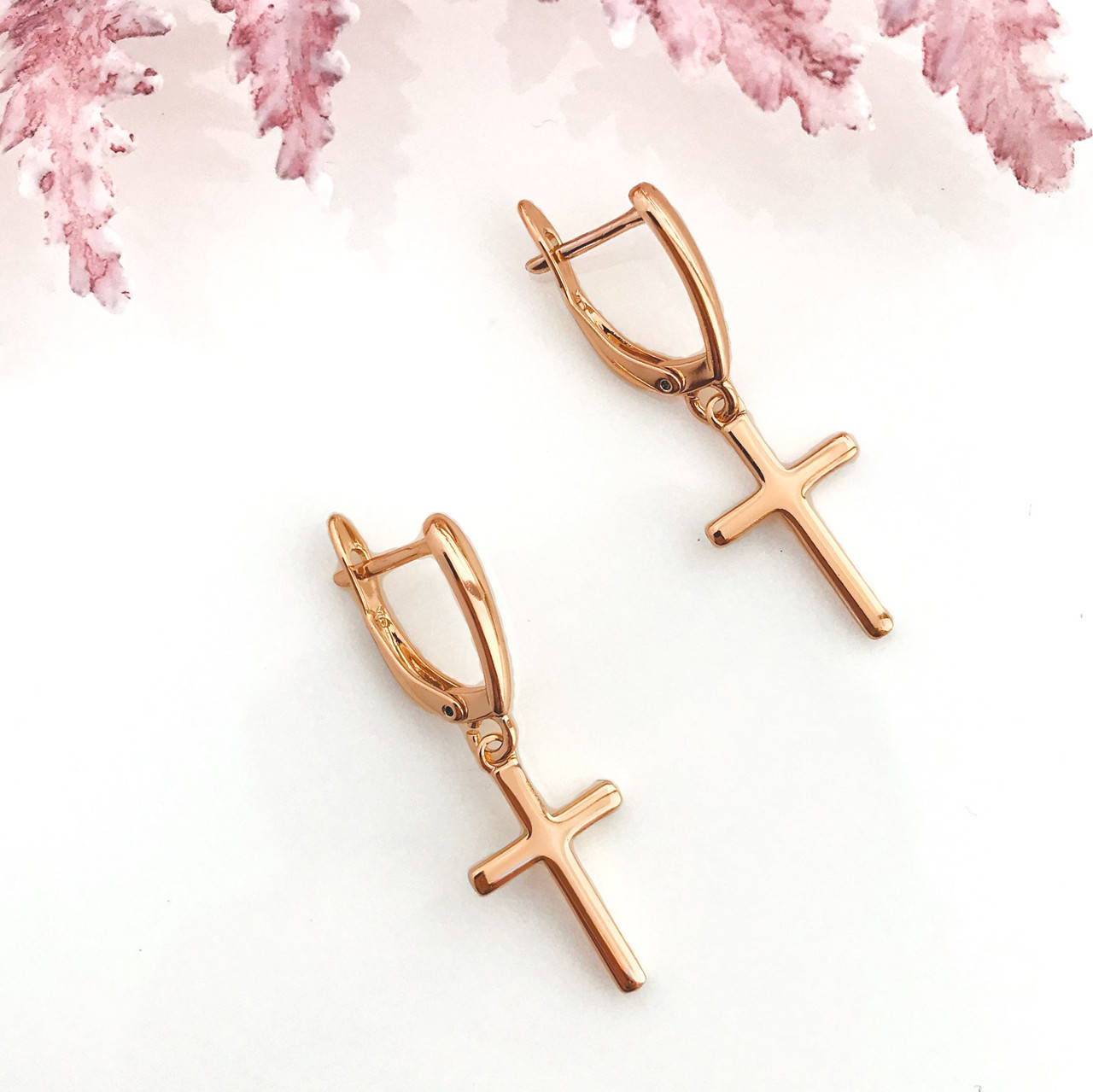 

Сережки крестики. Xuping.