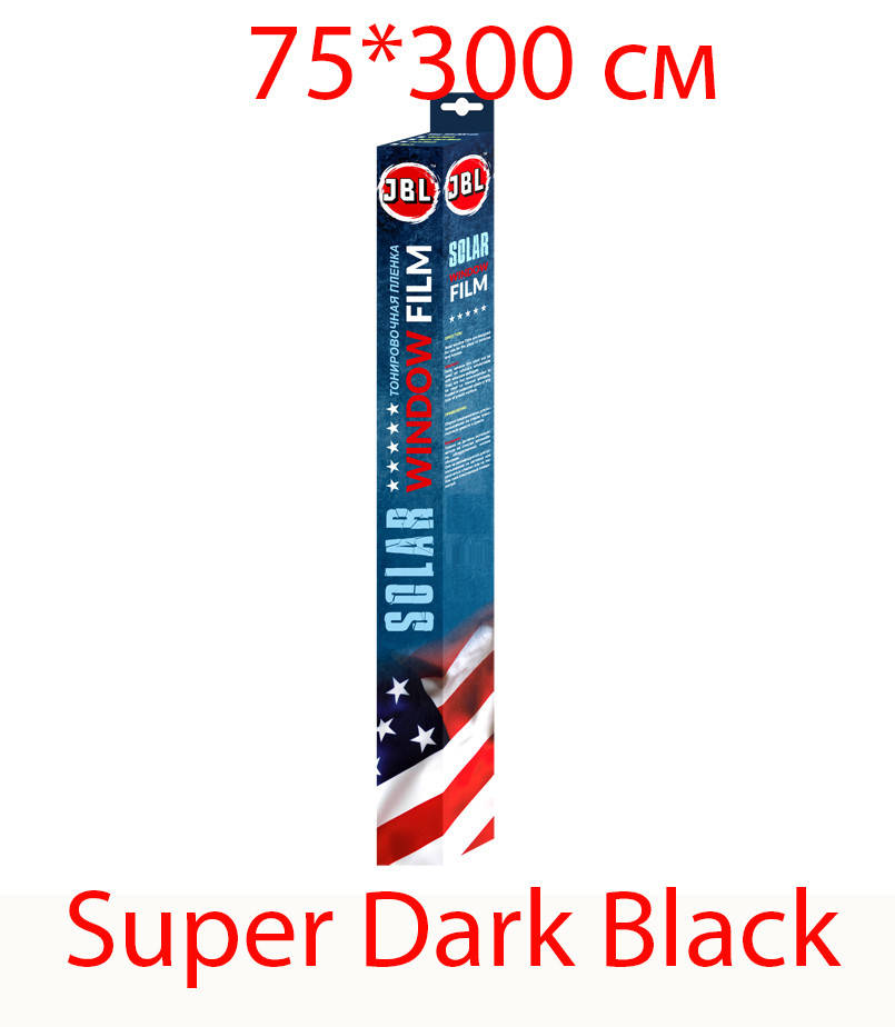 

Пленка тонировочная JBL 75*300 см Super Dark Black, Черный
