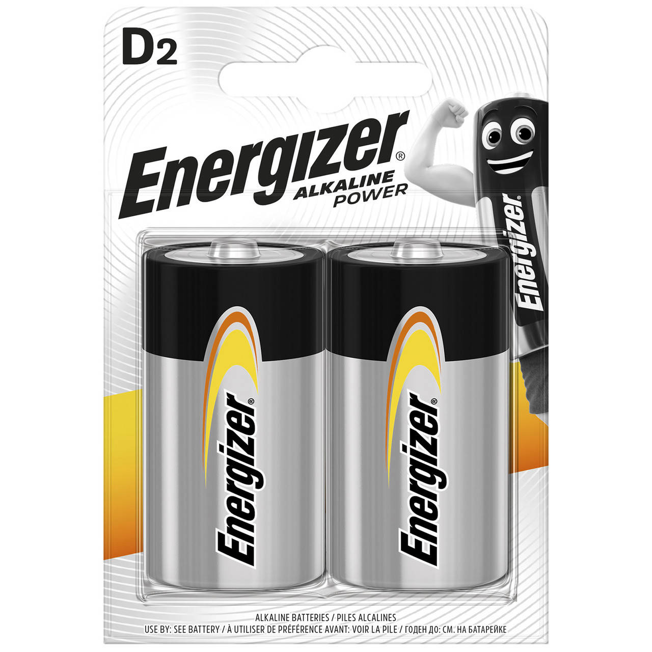

Батарейки ENERGIZER ALKALINE POWER D (LR20) (2 шт) USA