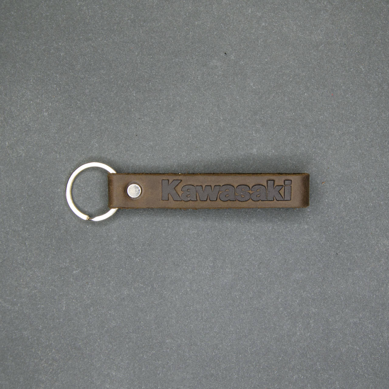 

Шкіряний брелок Ridl Kawasaki коричневий, Коричневый
