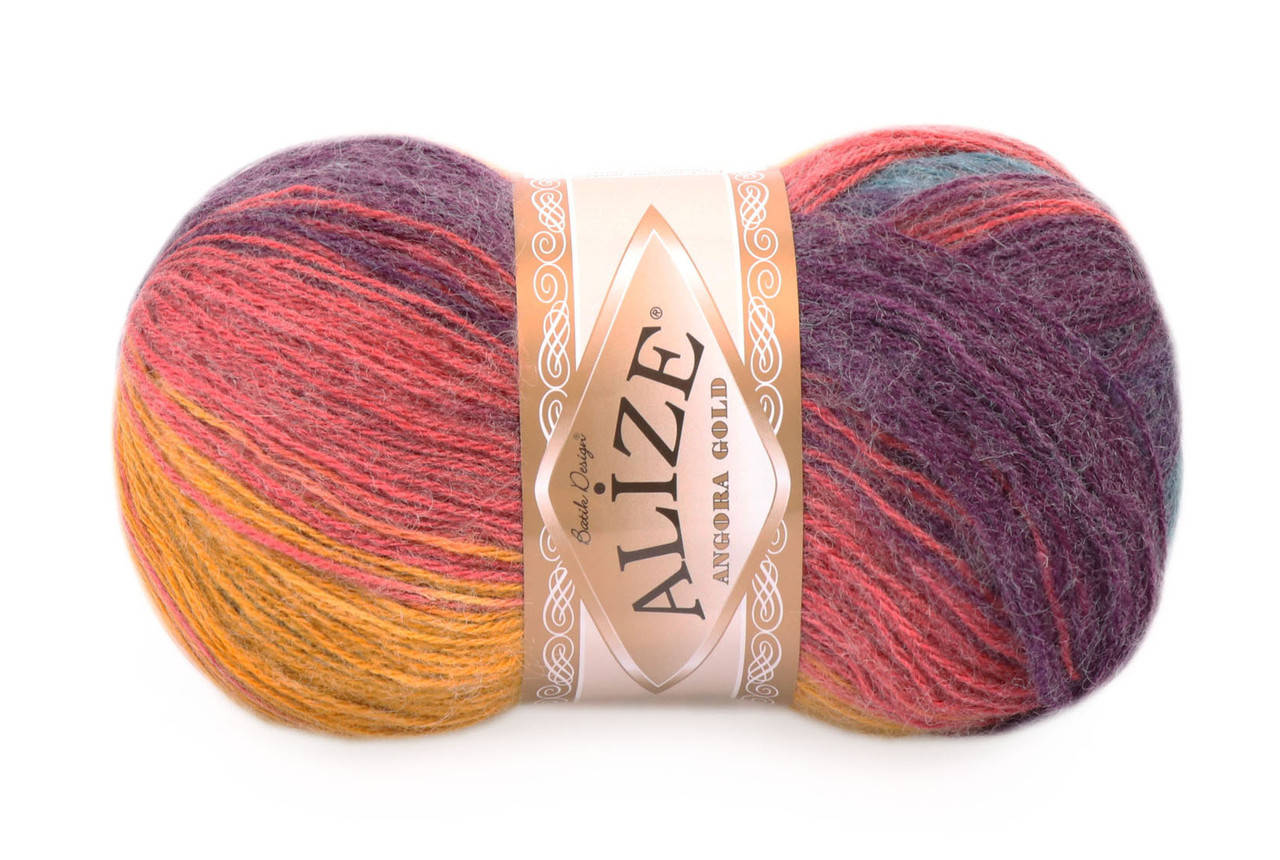 

Alize Batik Angora Gold, №7563, Секционное крашение
