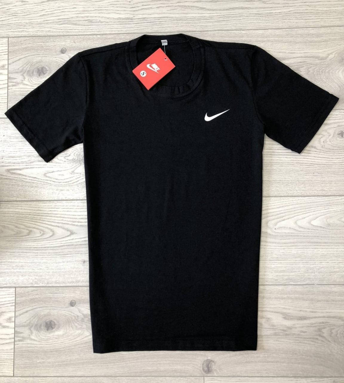 

Мужская футболка Nike хлопковая летняя Найк черная M