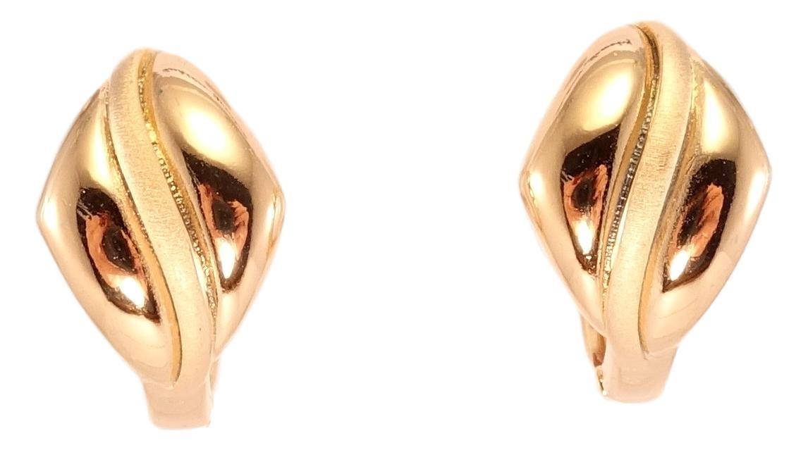 

Серьги Xuping Позолота 18K колечки "Две зеркальные половинки"