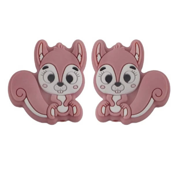 

Белочка бусина силиконовая Румянец (blush)