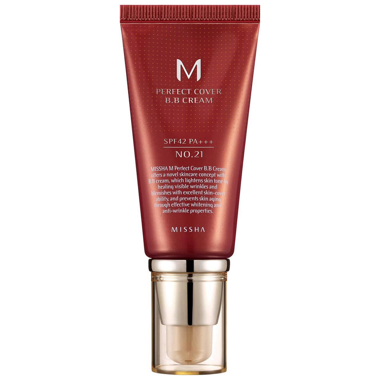 

ББ-крем Missha M Perfect Cover BB Cream SPF42/PA+++ №21 Light Beige 50 мл