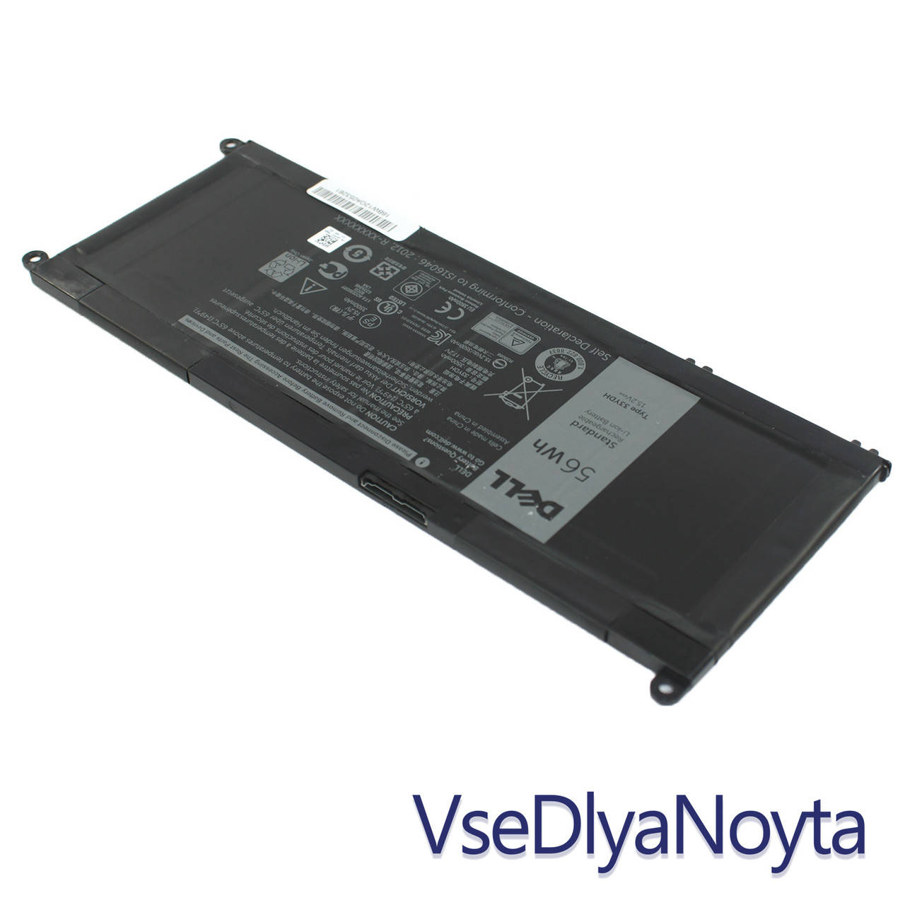 

Оригинальная батарея для ноутбука Dell 33YDH (Inspiron 17 7778, 7779) 15.2V 3500mAh 56Wh Black, Черный