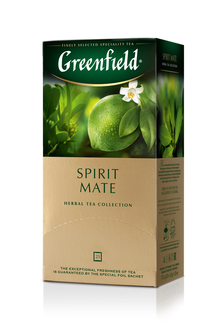 

/Чай травяной матэ 15г*25*10 пакет Spirit Mate GREENFIELD