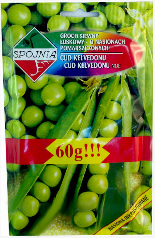 

Spоjnia, Польша. Семена Горох Чудо Кельведона (обработанный), 60 г