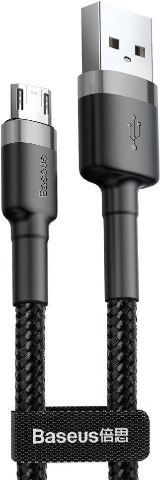 

Кабель USB Baseus Cafule micro USB Cable 1M Black (CAMKLF-BG1), Черный