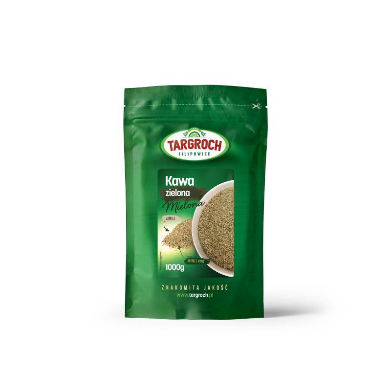 

Зелёный кофе, молотый зелёный кофе, 1000 г - Targroch