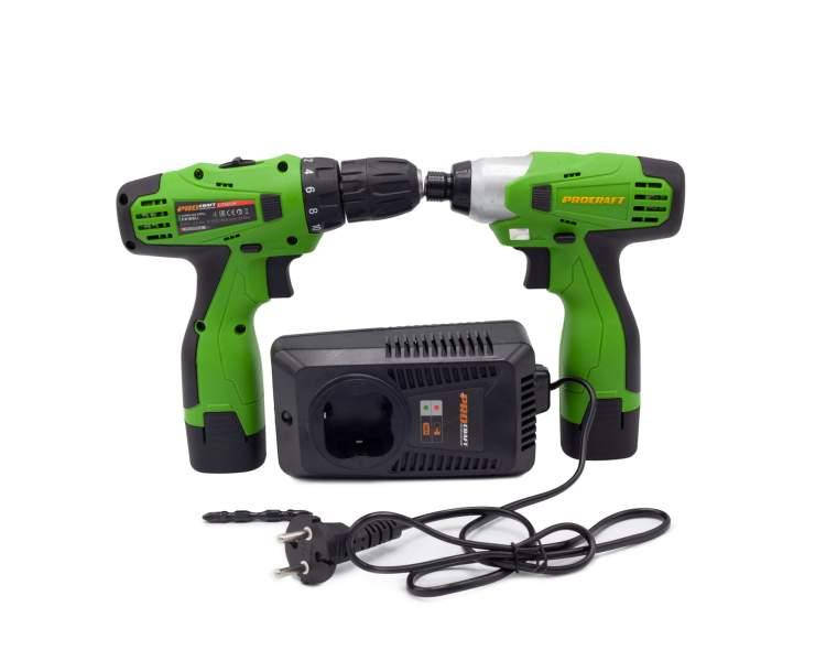 

Набор шуруповерт аккумуляторный + гайковерт аккумуляторный Procraft Industrial РА168SET