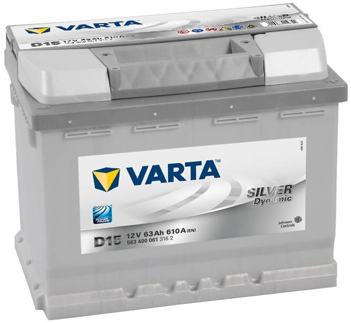 

Аккумулятор автомобильный Varta 6СТ-63 SILVER dynamic (D15)