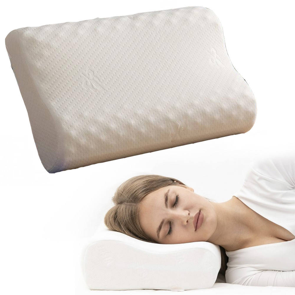 

Ортопедическая подушка Memory Pillow TV50094 / Анатомическая подушка с эффектом памяти для здорового сна, Белый