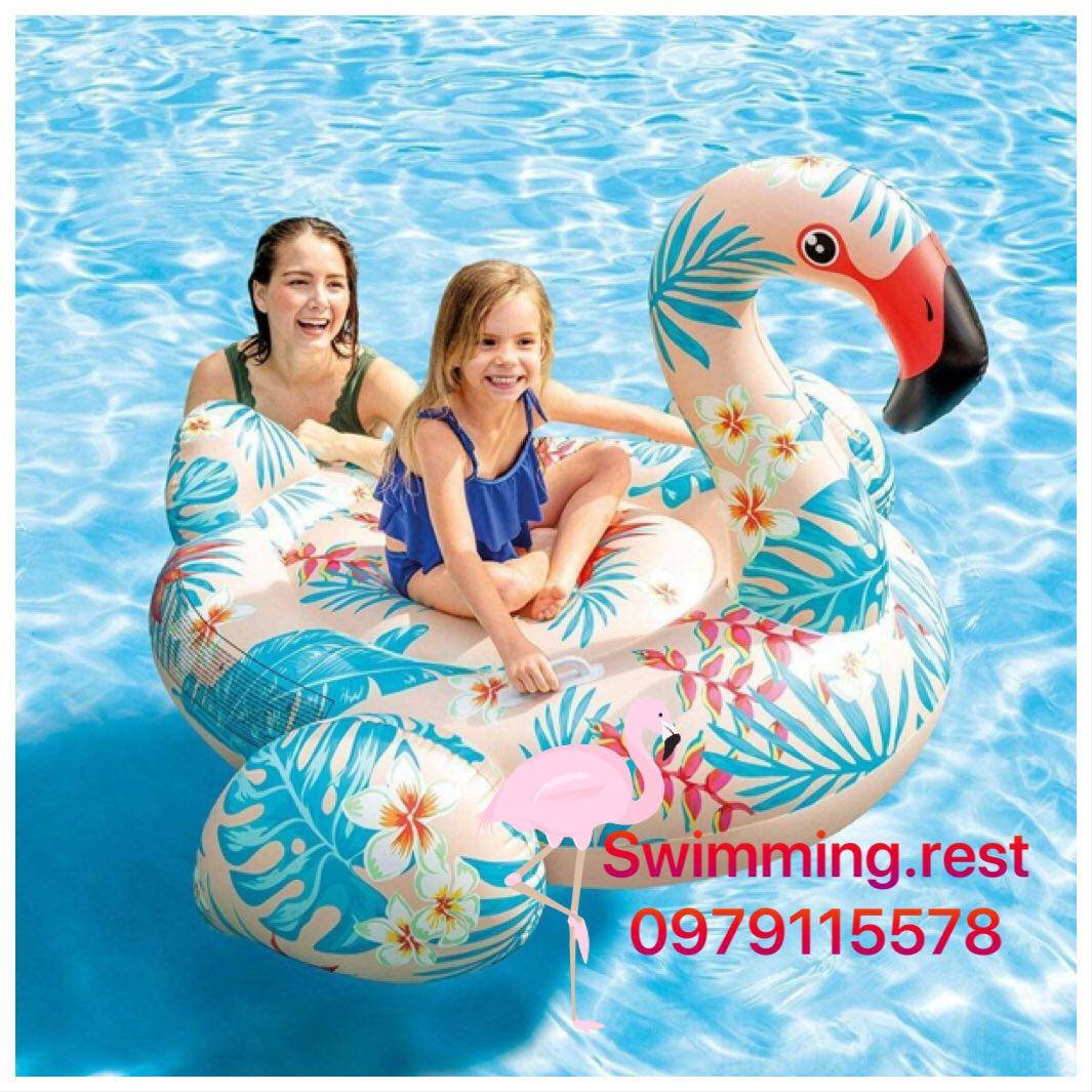 

Надувной плотик матрас Intex Тропический Розовый Фламинго