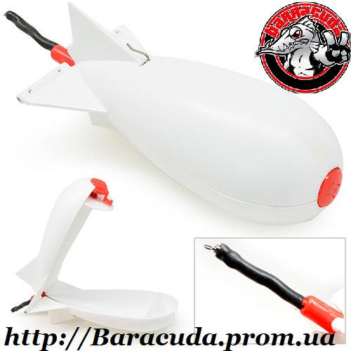

Устройство для закормки Бомба 23 см белая