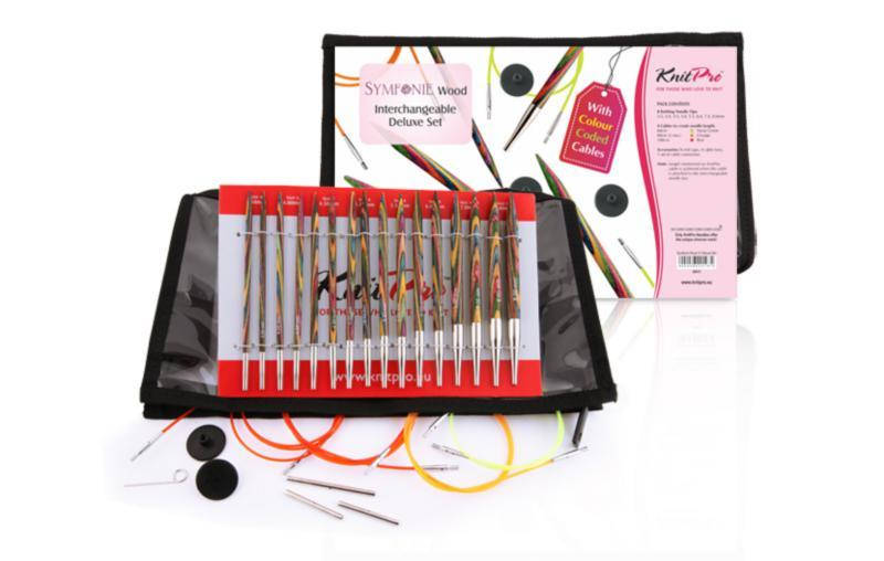 

Набор деревянных съемных спиц Deluxe Symfonie Wood KnitPro