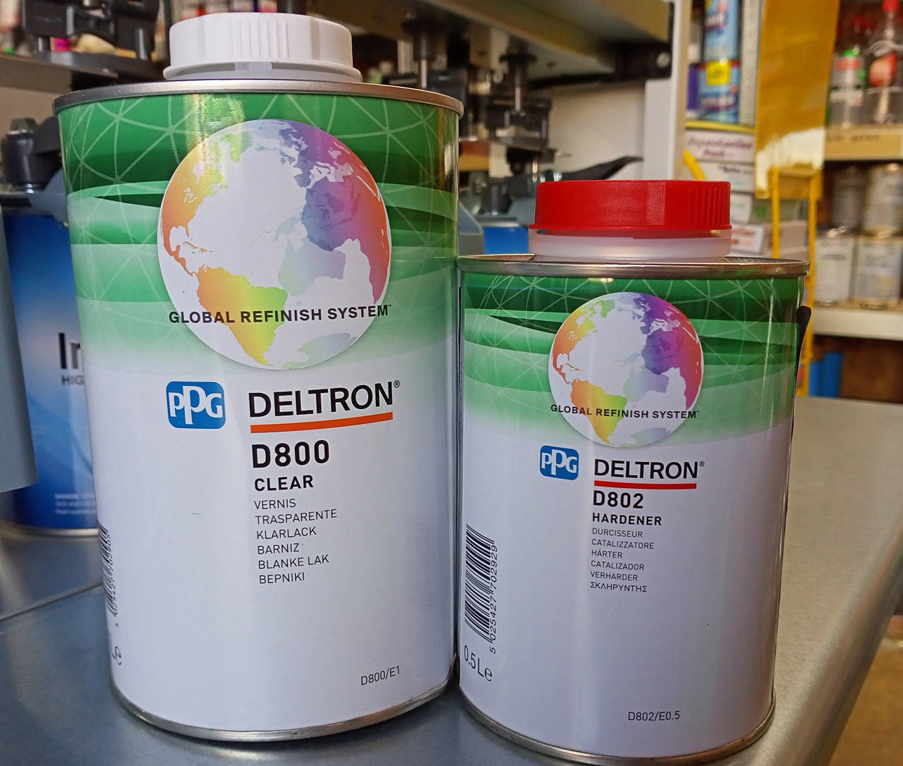 

Лак прозрачный акриловый PPG Deltron D800 1Л + отвердитель, Желтый
