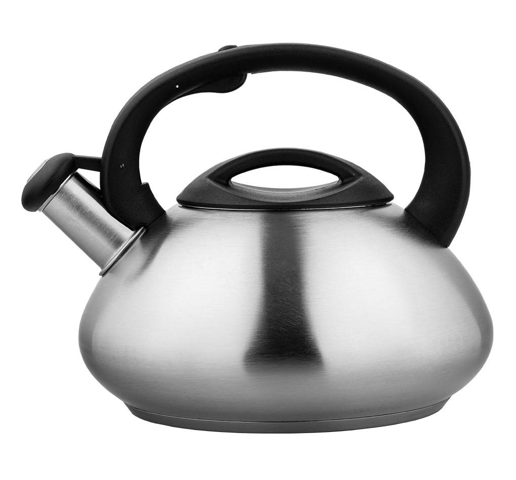 

Чайник со свистком для плиты Vinzer (Винзер) Ellipse 3.2 л (50018), Серебристый