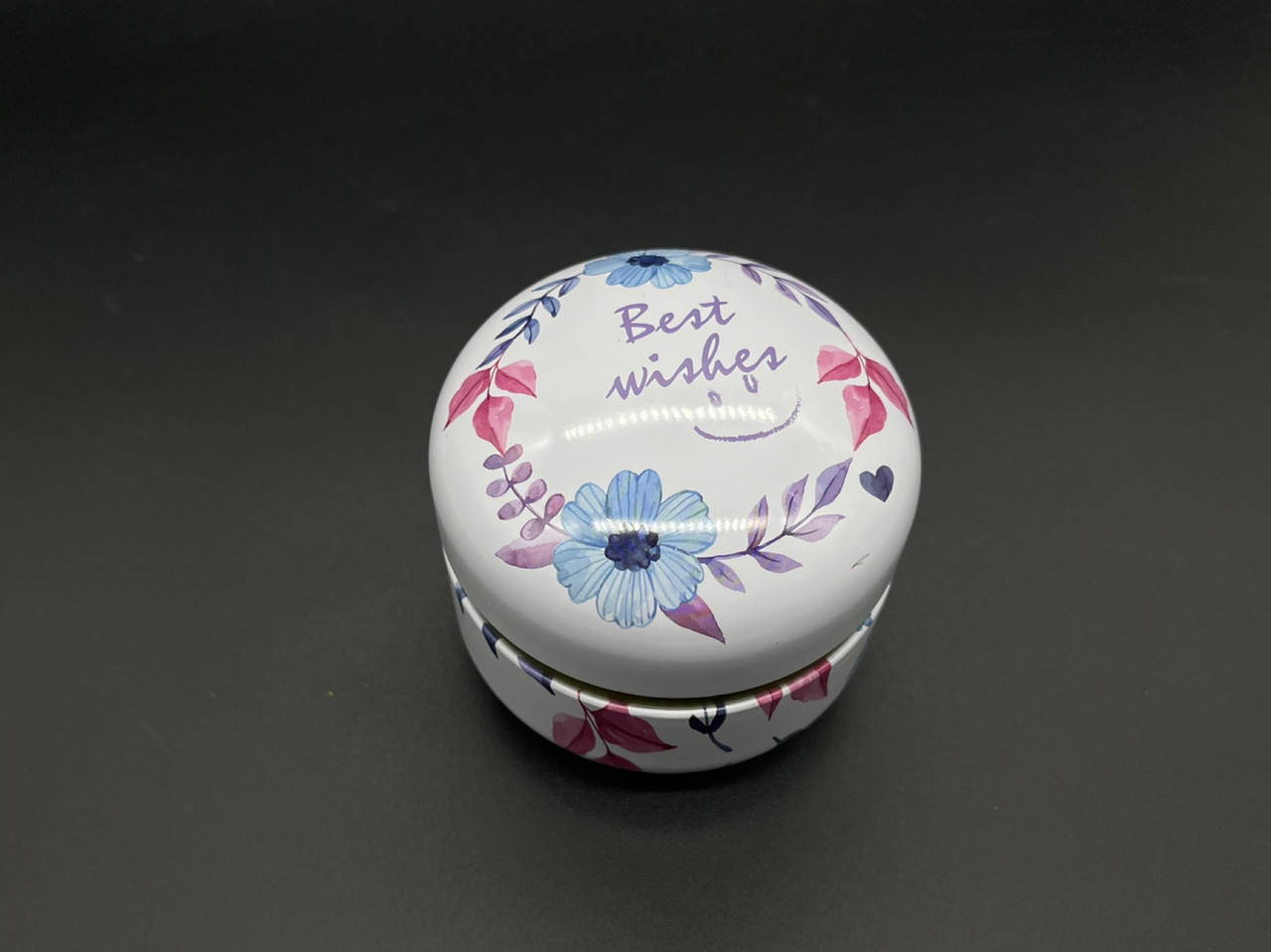 

Металлические подарочные коробочки. "Best Wishes". 8х8см