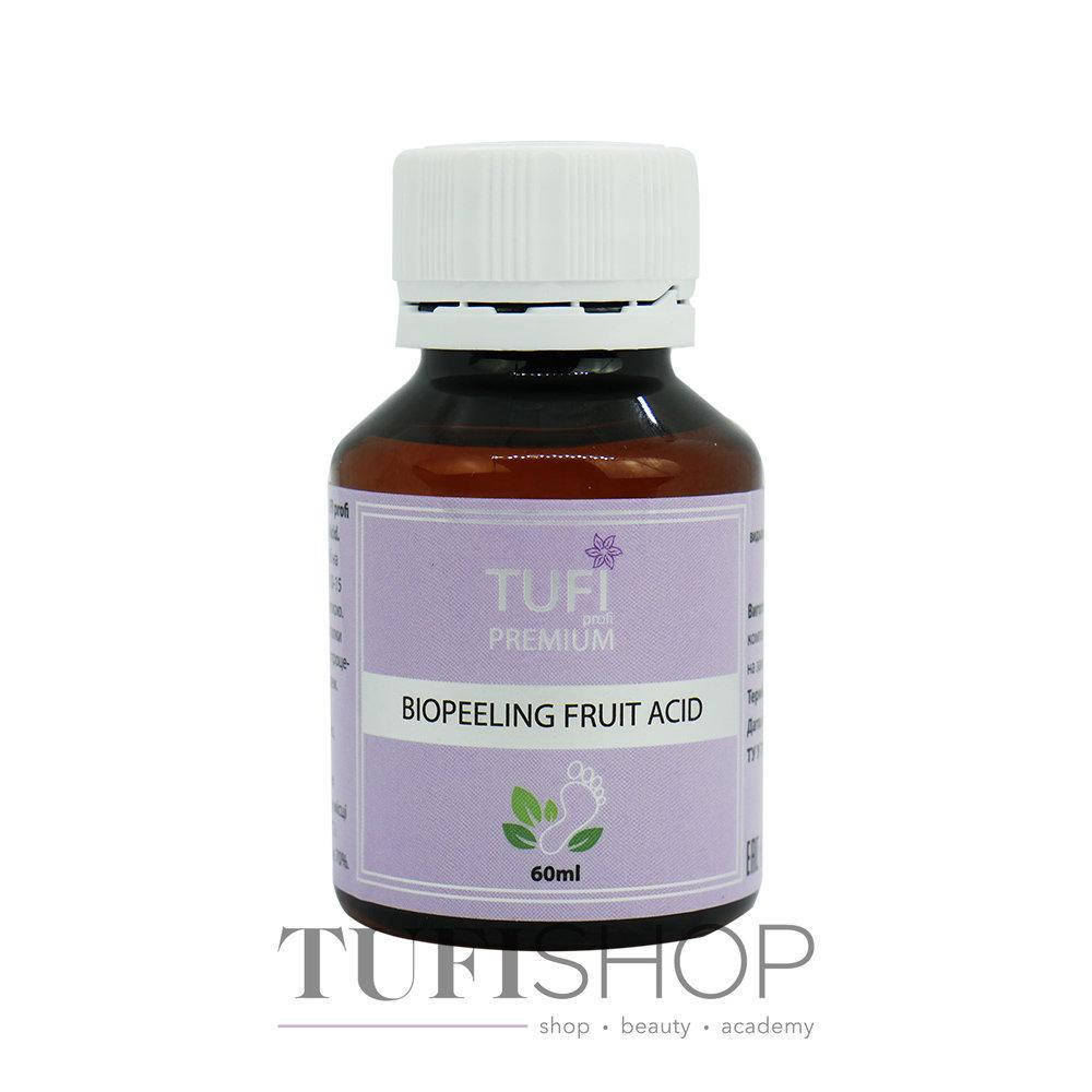 

Ремувер для педикюра TUFI profi PREMIUM BioPeeling Fruit Acid кислотный 60 мл (0104124)