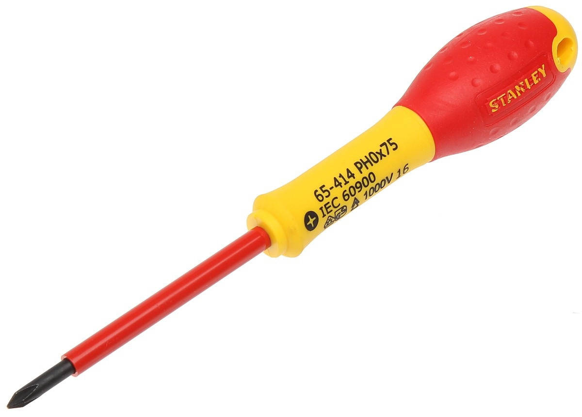 

Отвертка FatMax изолированная (+) PH 0 75 мм Stanley 0-65-414