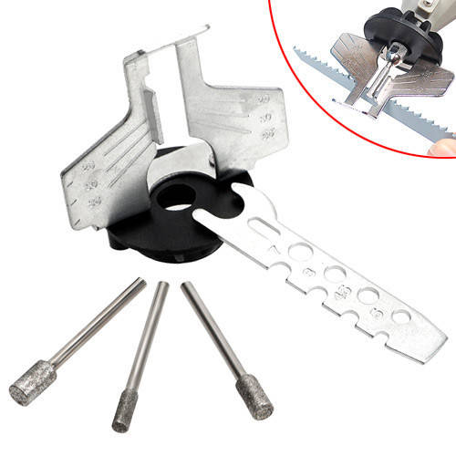 

Насадка приставка для заточки цепной пилы бензопилы и шаблон, 3 насадки