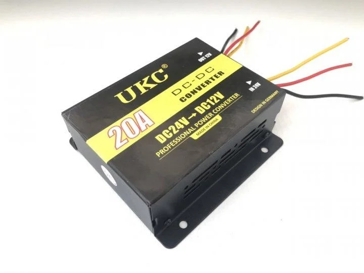 

Преобразователь напряжения 24V-12V 20А DC/DC UKC