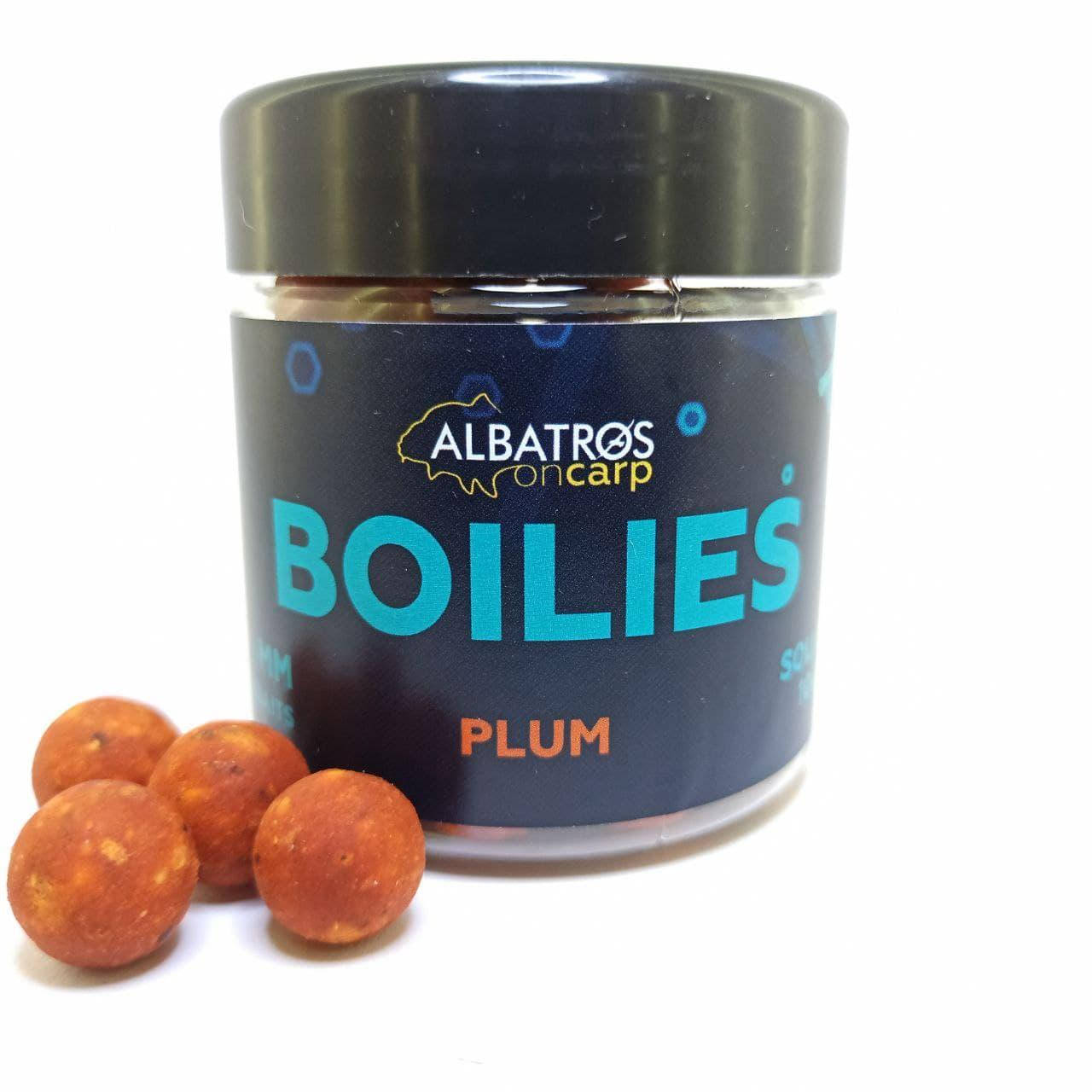 

Бойлы насадочные растворимые Plum (СЛИВА) 16 мм "Albatros on Carp"