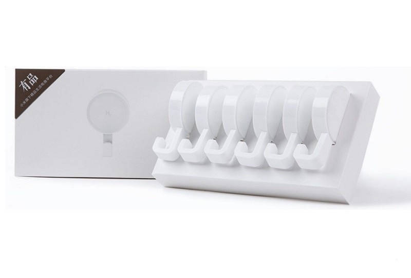 

Набор настенных крючков Xiaomi Happy Life Small Hook (6 штук в упаковке), Белый