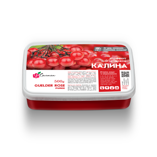 

Калина пюре замороженное без сахара YA Gurman 500 г