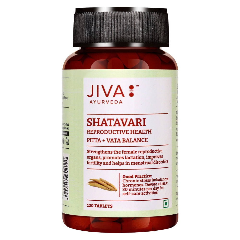 

Шатаварі Джіва аюрведа 120 таб., Shatavari Tablets Jiva Ayurveda, Шатавари Джива, тонік и омолодження,