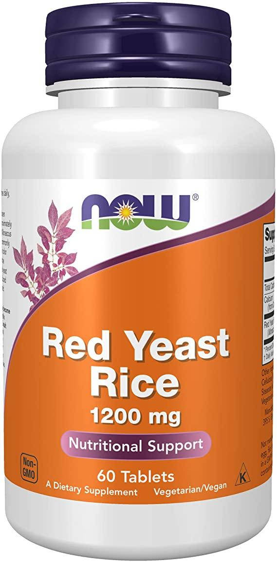 

Now Foods, Red Yeast Rice 1200 (60 таб.), красный ферментированный рис
