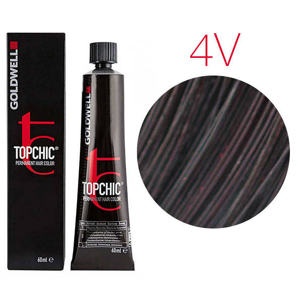 

Краска для волос Goldwell Topchic 60 мл 4V (цикломен)