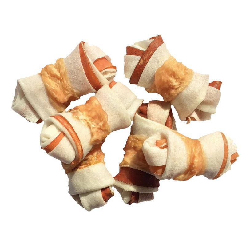 

Лакомство для собак ТМ"Lucky star" Витая кость-узелок из курицы, 200г, 50шт/ящ.