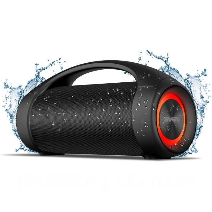 

КОЛОНКА SVEN PS-370 BLACK (BLUETOOTH) ВОЛОГОЗАХИЩЕНА
