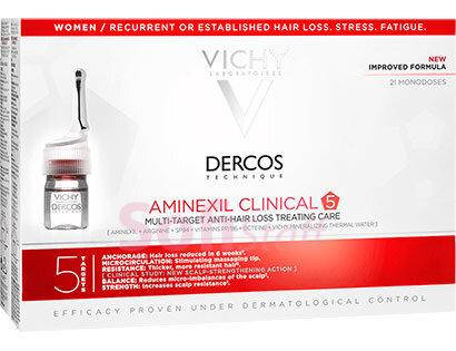 

Dercos Clinical 5 - засіб проти випадіння волосся з амінексилом комплексної дії для жінок (6 мл)