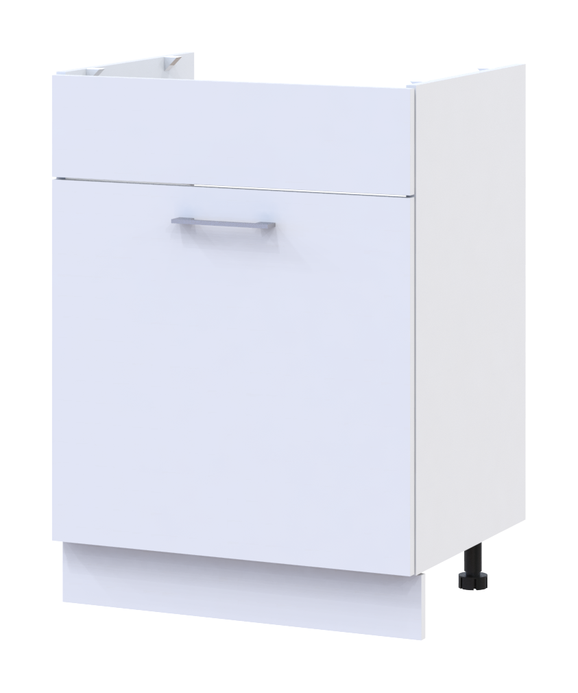 Кухня Doros Лея НМ82_Ш60 нижня ліва Білий/Дуб Сонома ДСП 60х46.6х82.1 (81359337.5)