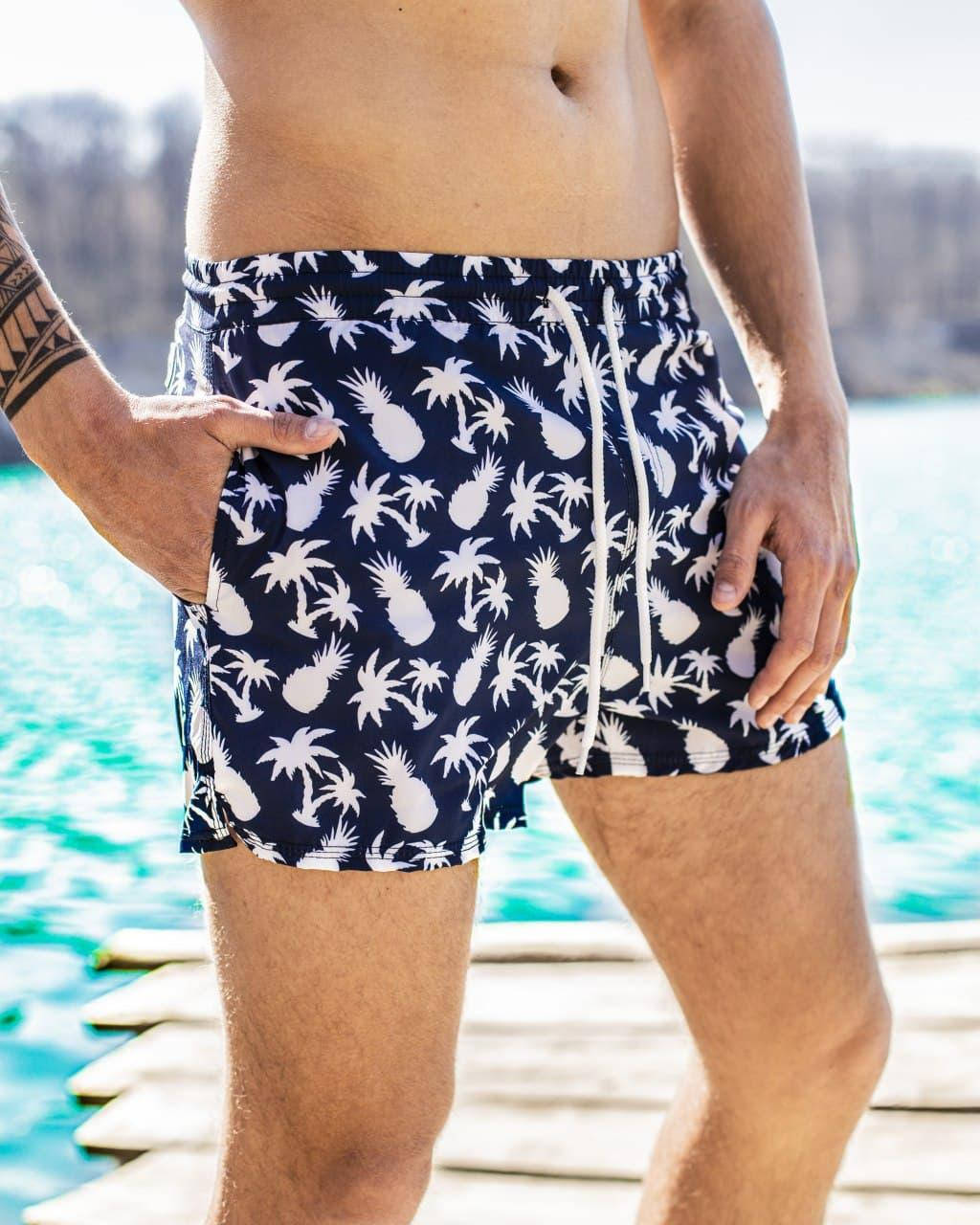 

Пляжные мужские шорты с Ананас, Ananas White, Хаки