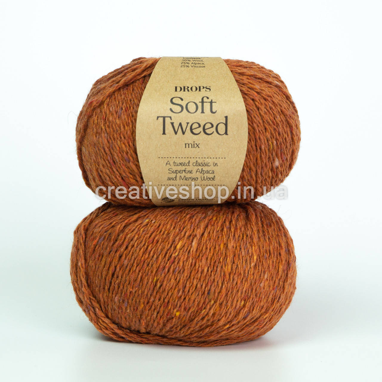 

Пряжа Drops Soft Tweed (цвет 18 carrot cake/морковный пирог)