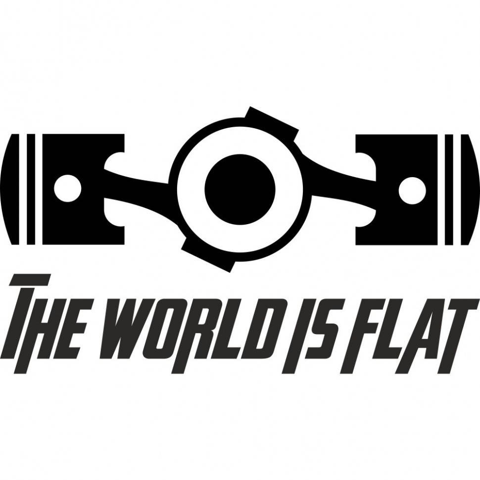 

Виниловая наклейка на автомобиль - Subaru The World is Flat (Плоский мир)