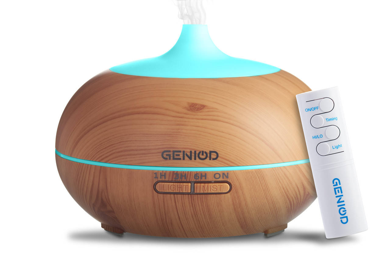 

Арома-увлажнитель воздуха Geniod с пультом управления 450 мл светлое дерево (3018)