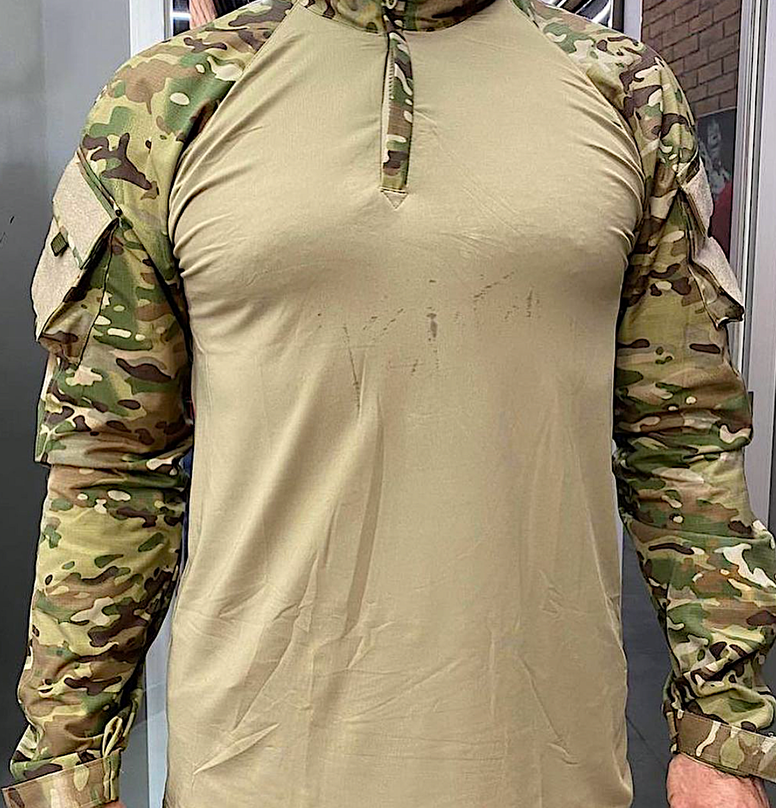 

Тактическая рубашка убакс камуфяж Мультикам XL