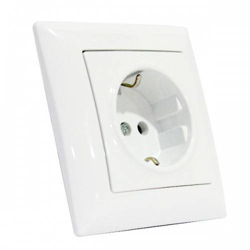 

Розетка с заземлением Tina Horoz Electric 112-005-0009-010