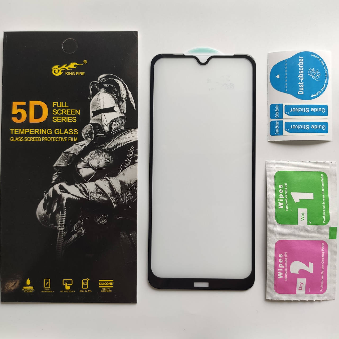 

Изогнутое защитное стекло для Xiaomi Redmi Note 8T 5D 9H на весь экран телефона Черный